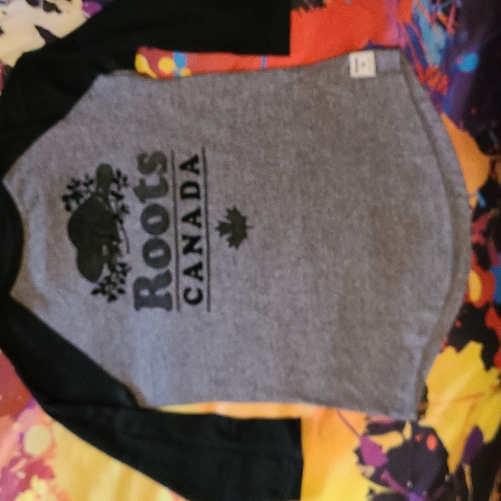 Roots raglan 3/4 sleeve unisex